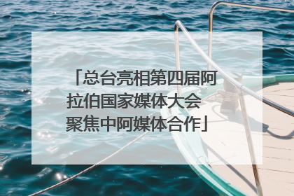 总台亮相第四届阿拉伯国家媒体大会 聚焦中阿媒体合作