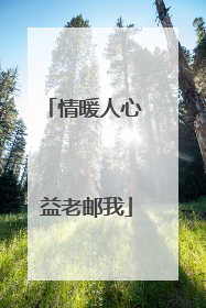 情暖人心 益老邮我