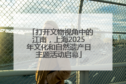 打开文物视角中的江南，上海2025年文化和自然遗产日主题活动启幕