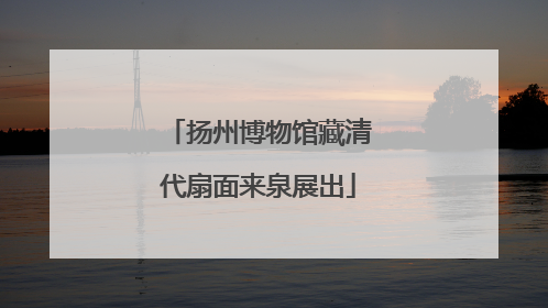 扬州博物馆藏清代扇面来泉展出
