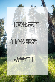 文化遗产守护传承活动举行