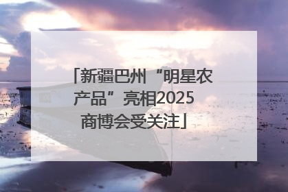新疆巴州“明星农产品”亮相2025商博会受关注