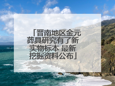晋南地区金元葬具研究有了新实物标本 最新挖掘资料公布