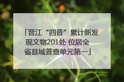 晋江“四普”累计新发现文物201处 位居全省县域普查单元第一