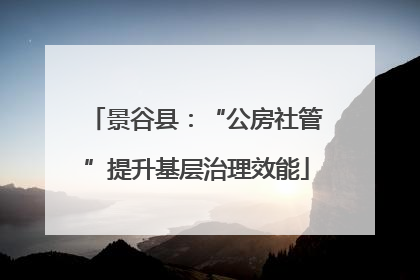景谷县：“公房社管”提升基层治理效能