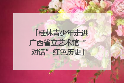 桂林青少年走进广西省立艺术馆“对话”红色历史