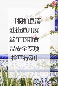 桐柏县清淮街道开展端午节前食品安全专项检查行动