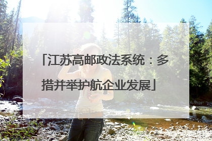 江苏高邮政法系统：多措并举护航企业发展