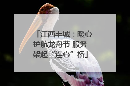 江西丰城：暖心护航龙舟节 服务架起“连心”桥