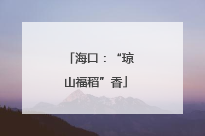 海口：“琼山福稻”香