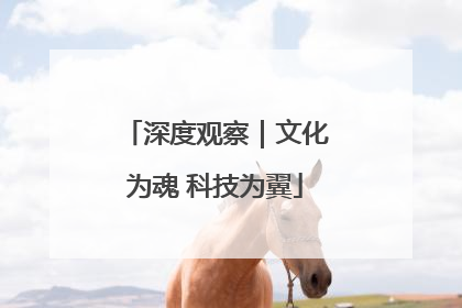 深度观察｜文化为魂 科技为翼