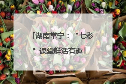 湖南常宁：“七彩”课堂鲜活有趣