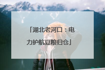 湖北老河口：电力护航夏粮归仓