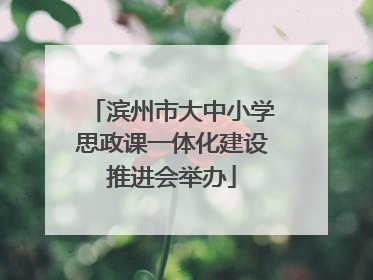 滨州市大中小学思政课一体化建设推进会举办