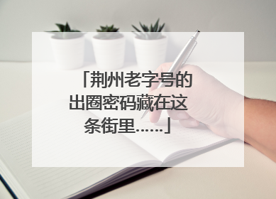 荆州老字号的出圈密码藏在这条街里……
