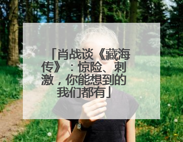 肖战谈《藏海传》：惊险、刺激，你能想到的我们都有