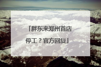 胖东来郑州首店停工？官方回复