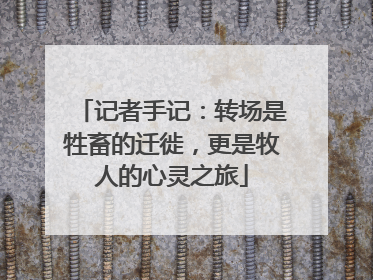 记者手记：转场是牲畜的迁徙，更是牧人的心灵之旅