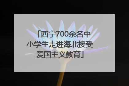 西宁700余名中小学生走进海北接受爱国主义教育