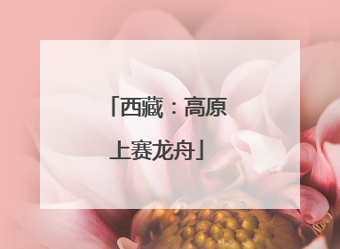 西藏：高原上赛龙舟