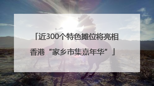 近300个特色摊位将亮相香港“家乡市集嘉年华”