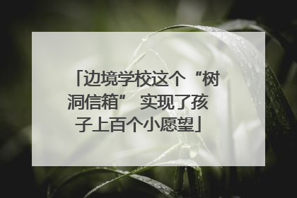 边境学校这个“树洞信箱” 实现了孩子上百个小愿望
