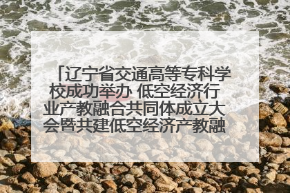 辽宁省交通高等专科学校成功举办 低空经济行业产教融合共同体成立大会暨共建低空经济产教融合新生态论坛