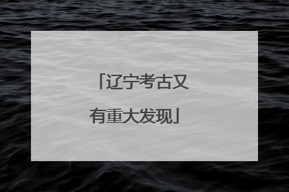 辽宁考古又有重大发现