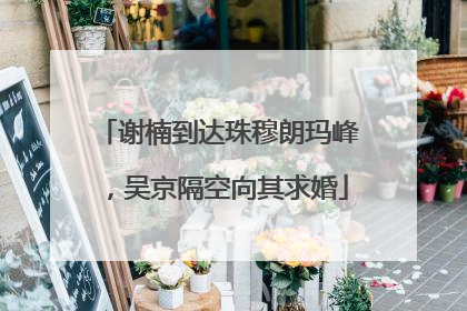 谢楠到达珠穆朗玛峰，吴京隔空向其求婚