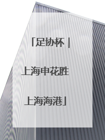 足协杯｜上海申花胜上海海港