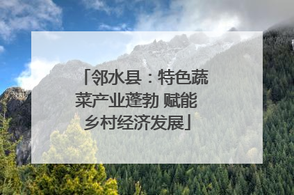 邻水县：特色蔬菜产业蓬勃 赋能乡村经济发展