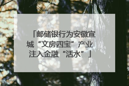 邮储银行为安徽宣城“文房四宝”产业注入金融“活水”