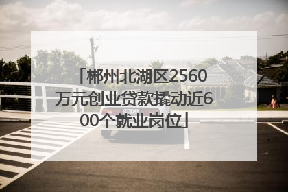 郴州北湖区2560万元创业贷款撬动近600个就业岗位