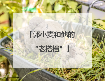 郭小麦和他的“老搭档”