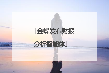 金蝶发布财报分析智能体
