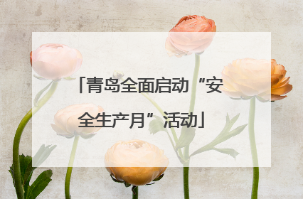 青岛全面启动“安全生产月”活动