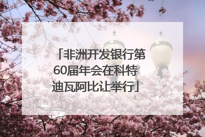 非洲开发银行第60届年会在科特迪瓦阿比让举行