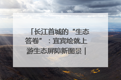 长江首城的“生态答卷”：宜宾绘就上游生态屏障新图景｜中华环保世纪行