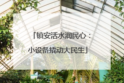 镇安活水润民心：小设备撬动大民生