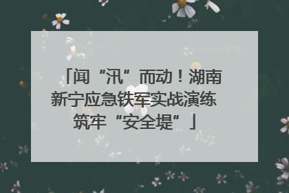 闻“汛”而动！湖南新宁应急铁军实战演练筑牢“安全堤”