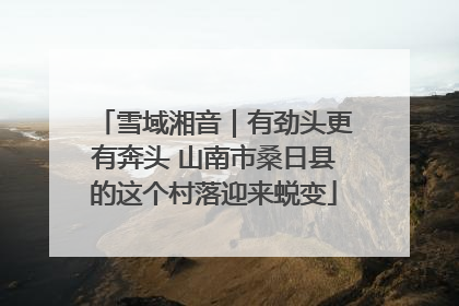 雪域湘音｜有劲头更有奔头 山南市桑日县的这个村落迎来蜕变