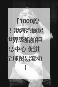 1000艘！渤海湾崛起世界级船舶租赁中心 促进全球贸易流动