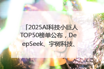2025AI科技小巨人TOP50榜单公布，DeepSeek、宇树科技、蘑菇车联等企业荣誉上榜