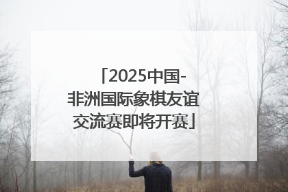 2025中国-非洲国际象棋友谊交流赛即将开赛