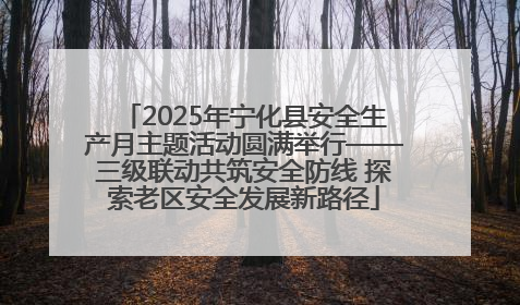 2025年宁化县安全生产月主题活动圆满举行——三级联动共筑安全防线 探索老区安全发展新路径