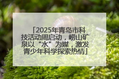 2025年青岛市科技活动周启动，崂山矿泉以“水”为媒，激发青少年科学探索热情