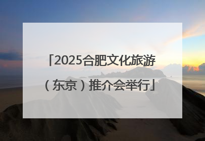 2025合肥文化旅游（东京）推介会举行