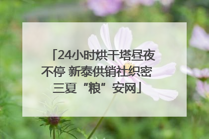 24小时烘干塔昼夜不停 新泰供销社织密三夏“粮”安网
