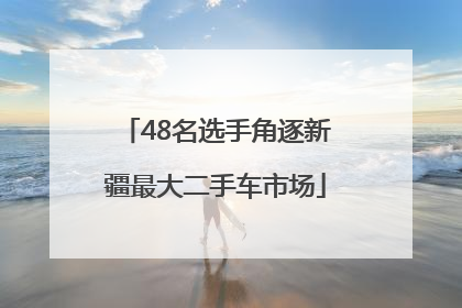 48名选手角逐新疆最大二手车市场