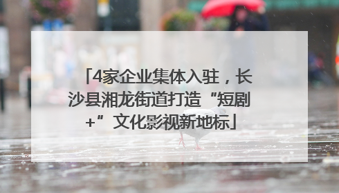 4家企业集体入驻，长沙县湘龙街道打造“短剧+”文化影视新地标